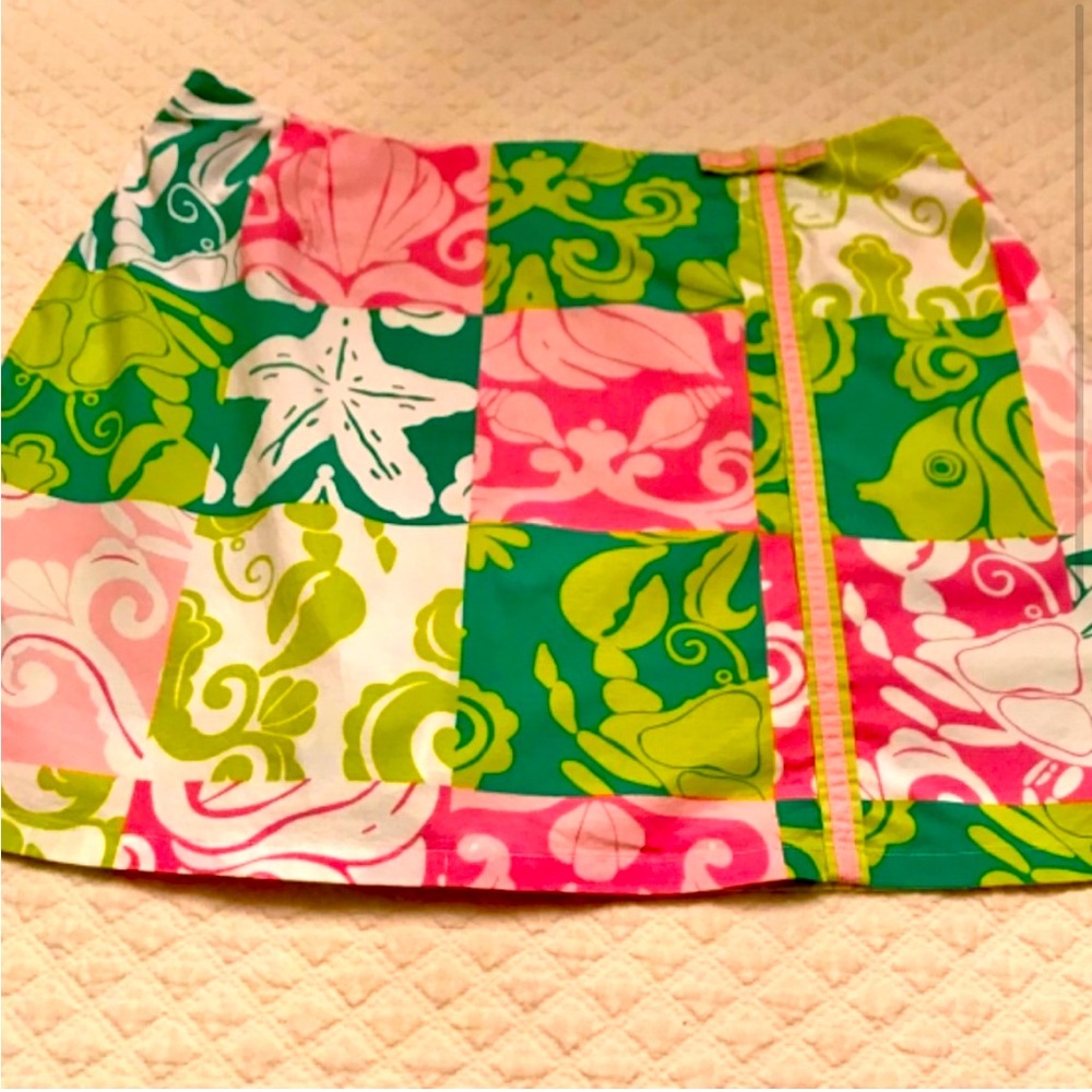 Lilly Pulitzer White Label Skort Paradise Patch